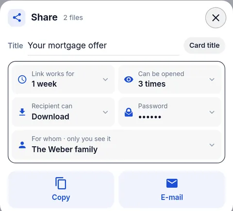 Share by link with expiry