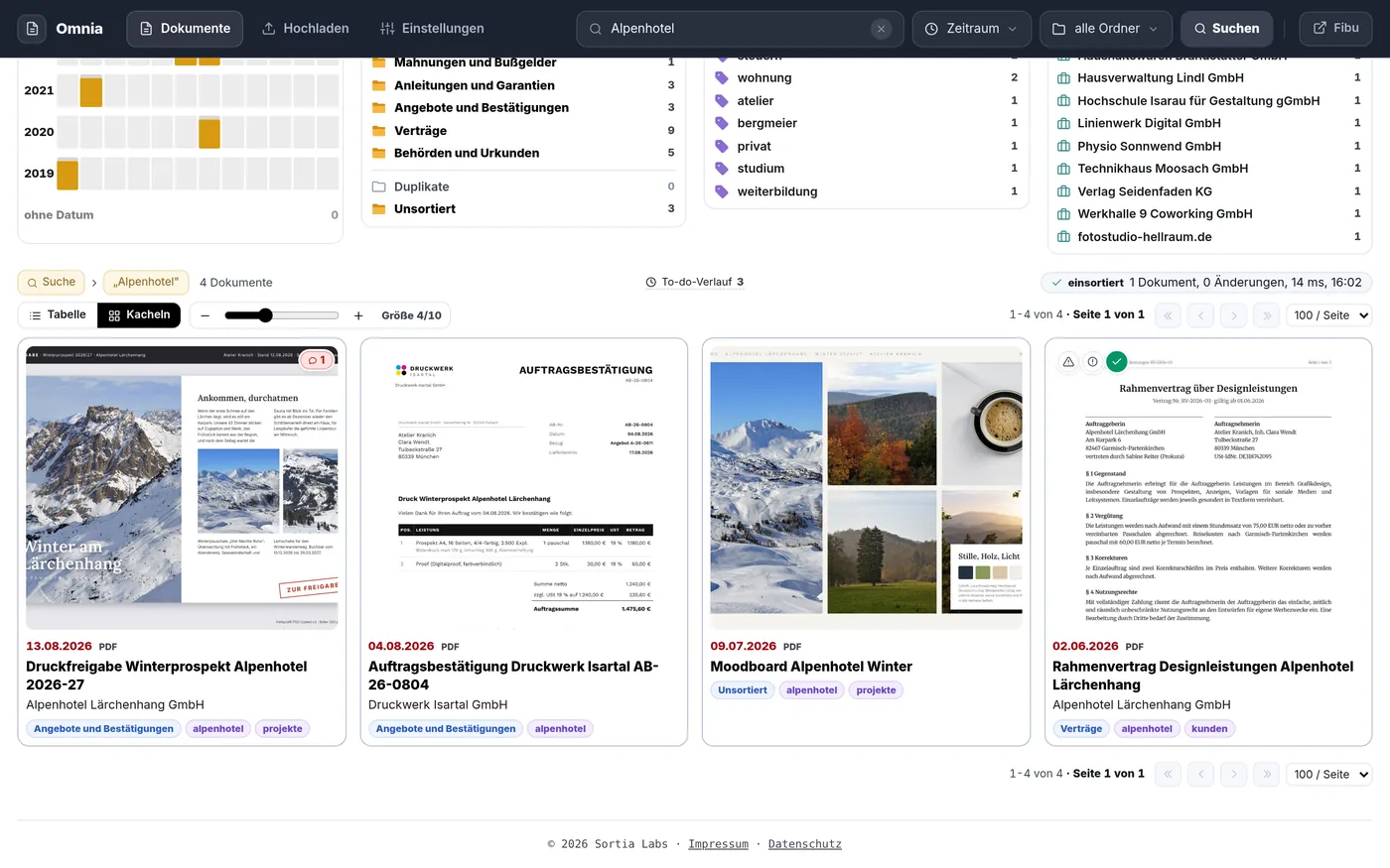 Full-text search for a sender
