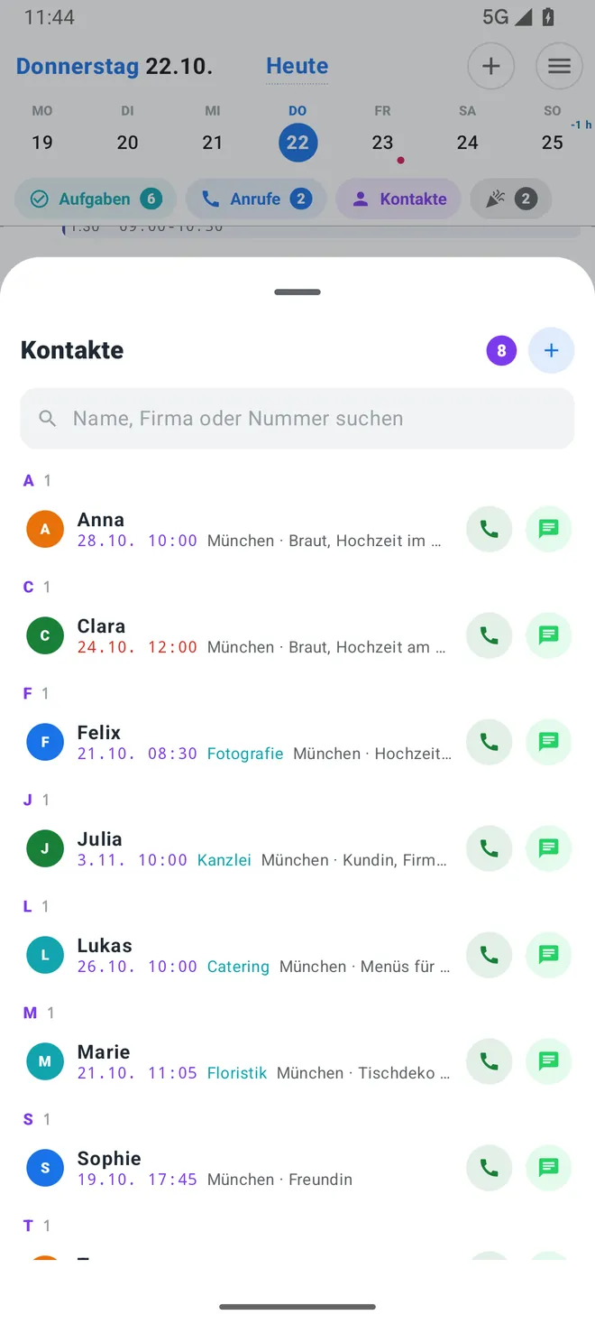 Eigenes Adressbuch