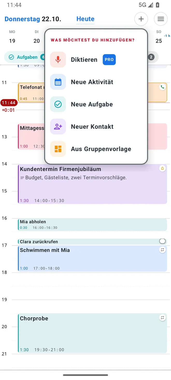 Schnell hinzufügen