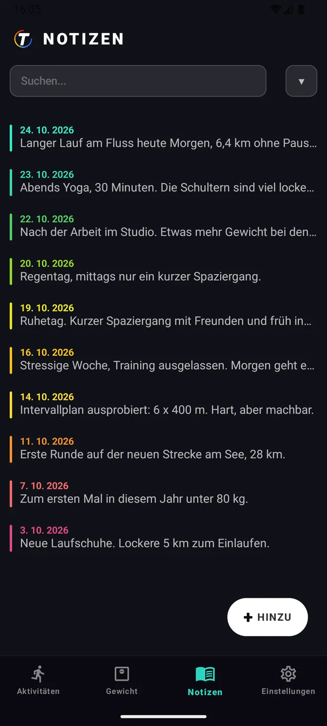 Eine Notiz für jeden Tag